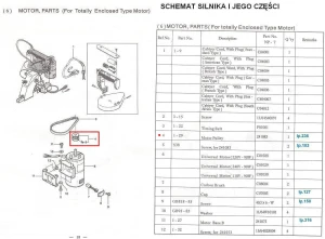 Małe koło pasowe silnika 1-29 komplet wraz z dwiema śrubami s38